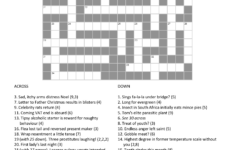 Cryptic Crossword Primer For Christmas – The Dreams Of Gerontius pertaining to Noel Father Christmas Crossword Clue