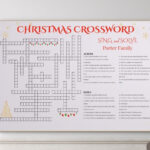 Custom Christmas Crossword Puzzle: Giant Family Game (Digital With Christmas Delivery Crossword Clue