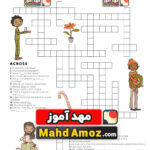 کاربرگ Christmas Crossword — مهدآموز Throughout Christmas Crossword Puzzle Education.Com
