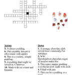 Desserts Crossword   Wordmint In Popular Christmas Desserts Crossword