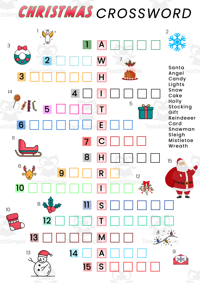 differentiated christmas crossword for esl learnersteach simple in christmas vocabulary crossword puzzle Differentiated Christmas Crossword For Esl Learnersteach Simple in Christmas Vocabulary Crossword Puzzle
