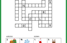 Easy Christmas Crossword regarding Christmas For Short Crossword Clue