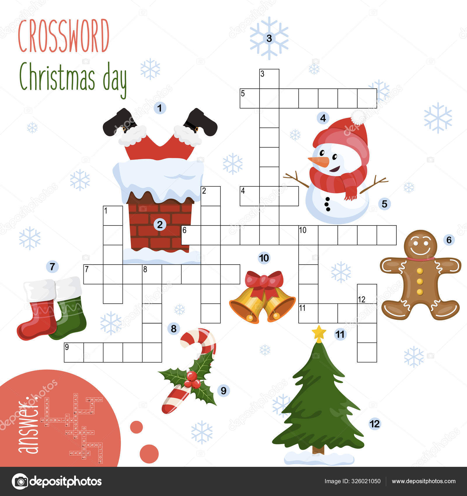 easy crossword puzzle christmas day children elementary middle throughout christmas crossword middle school Easy Crossword Puzzle 'Christmas Day' Children Elementary Middle throughout Christmas Crossword Middle School