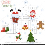 Easy Crossword Puzzle 'Christmas Day' Children Elementary Middle With Christmas Crossword For Middle School