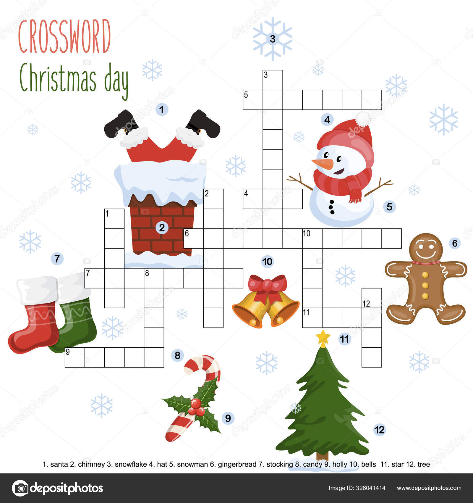 easy crossword puzzle christmas day children elementary middle with christmas crossword for middle school Easy Crossword Puzzle 'Christmas Day' Children Elementary Middle with Christmas Crossword For Middle School