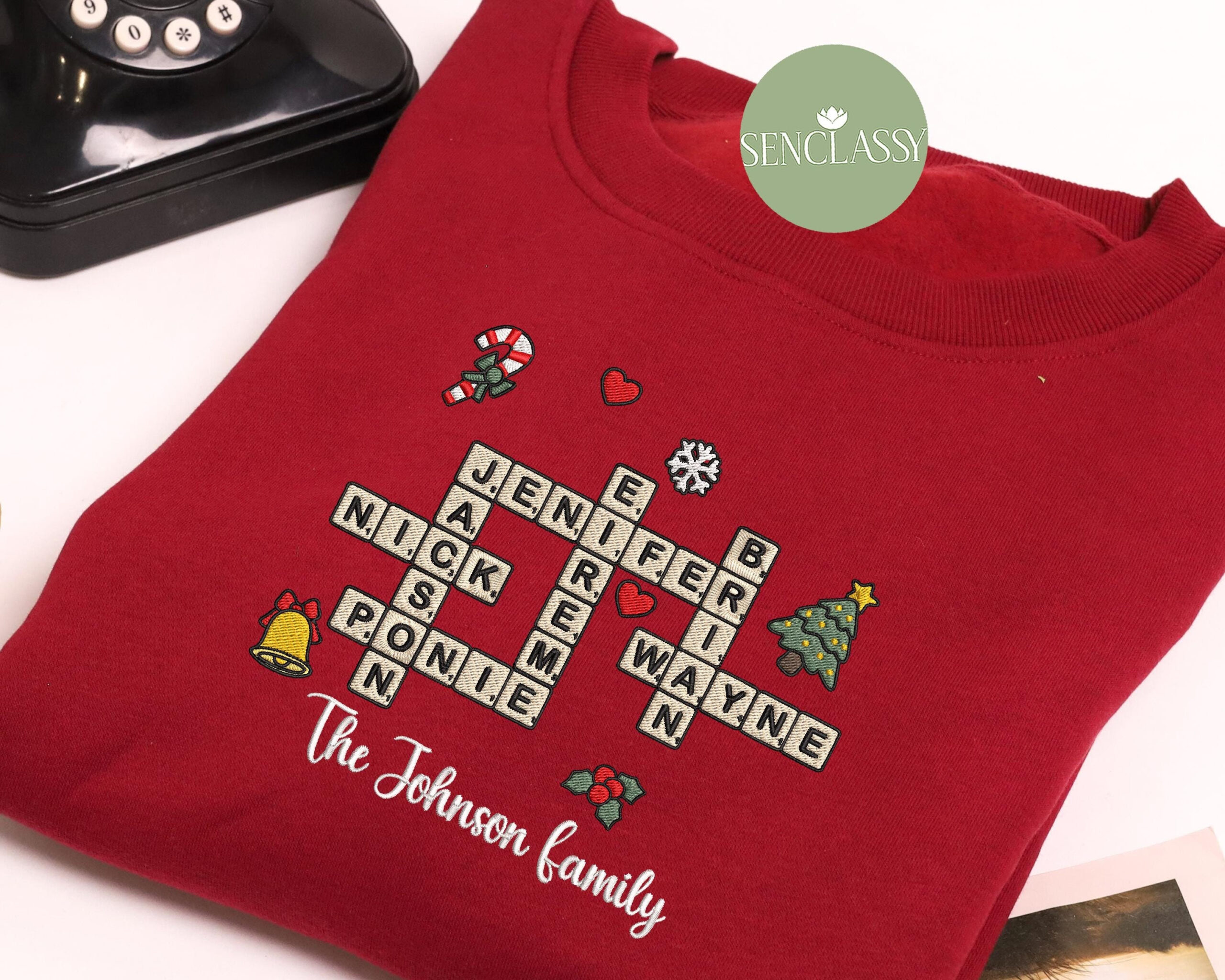 family crossword christmas embroidered sweatshirt scrabble intended for tiny bells added to a christmas sweater crossword scaled Family Crossword Christmas Embroidered Sweatshirt, Scrabble intended for Tiny Bells Added To A Christmas Sweater Crossword