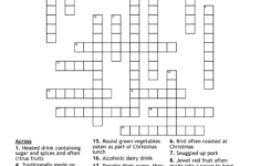 Food And Drink Xmas Crossword - Wordmint in German Christmas Fruit Cake Crossword Clue