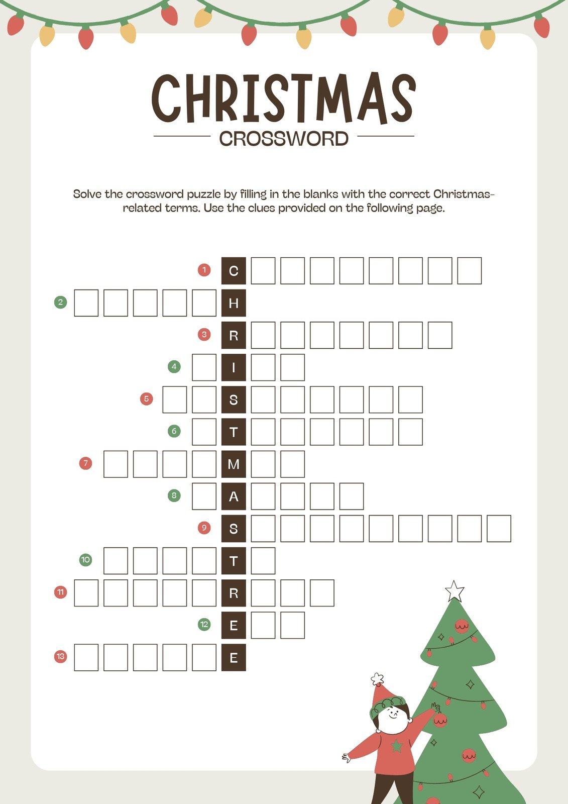 free and customizable crossword puzzle templates canva in christmas crossword puzzle online free Free And Customizable Crossword Puzzle Templates | Canva in Christmas Crossword Puzzle Online Free