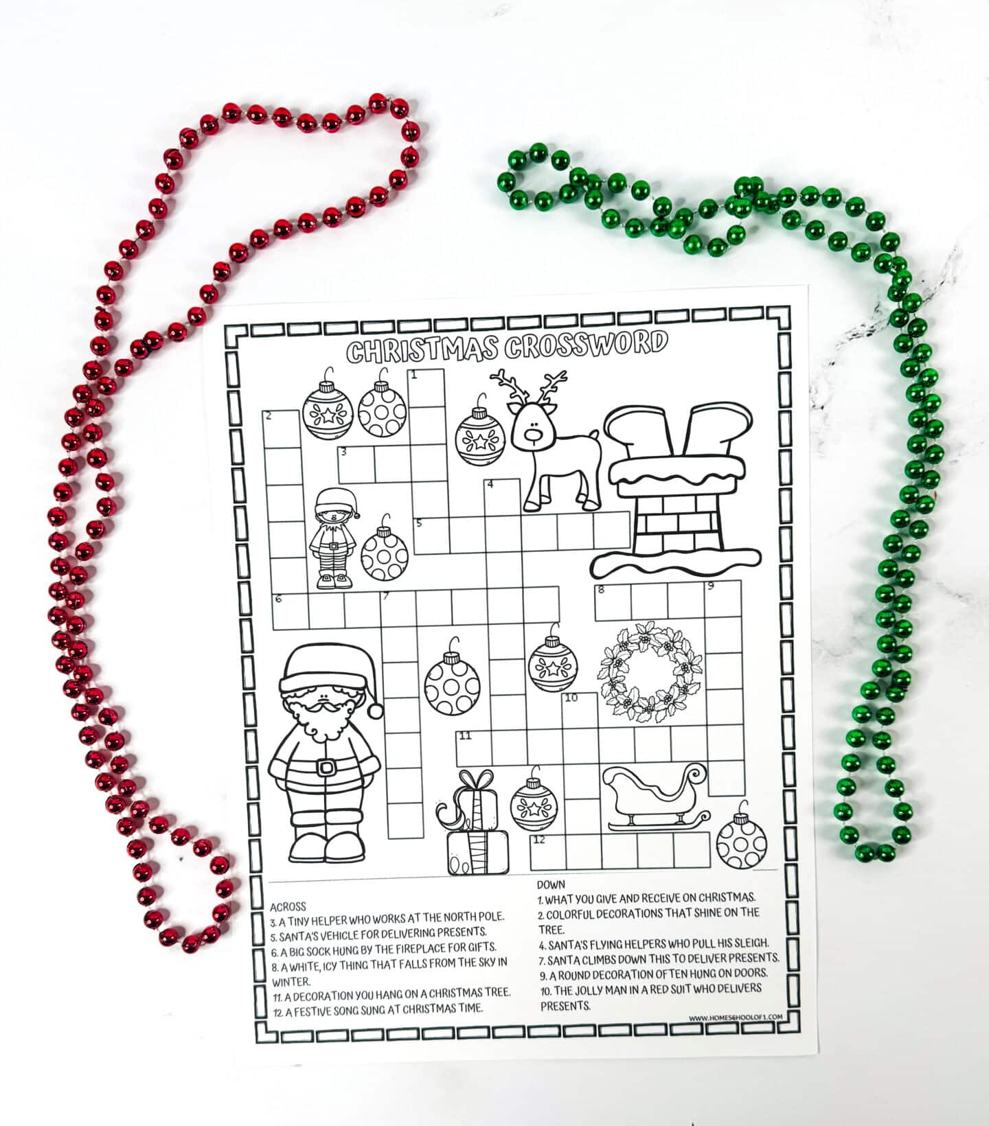 Free Christmas Crossword Printable throughout Christmas At The North Pole Crossword Answers