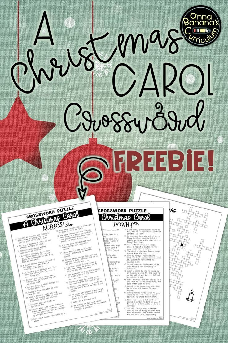 free crossword for literary crossword puzzle a christmas carol Free Crossword! for Literary Crossword Puzzle A Christmas Carol