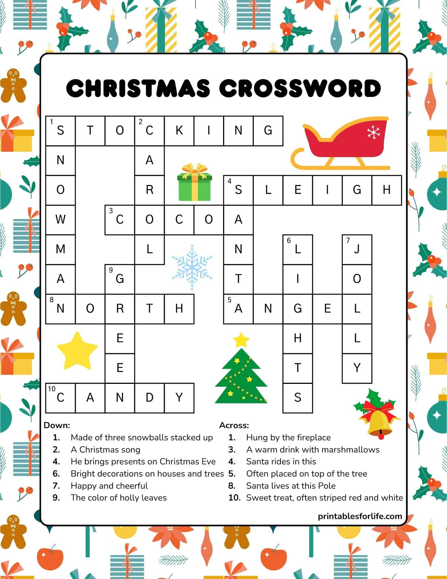 free printable christmas crossword puzzle for kids for common christmas gifts crossword clue 4 letters Free Printable Christmas Crossword Puzzle For Kids for Common Christmas Gifts Crossword Clue 4 Letters