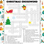 Free Printable Christmas Crossword Puzzle For Kids In Christmas Greenery Crossword Clue
