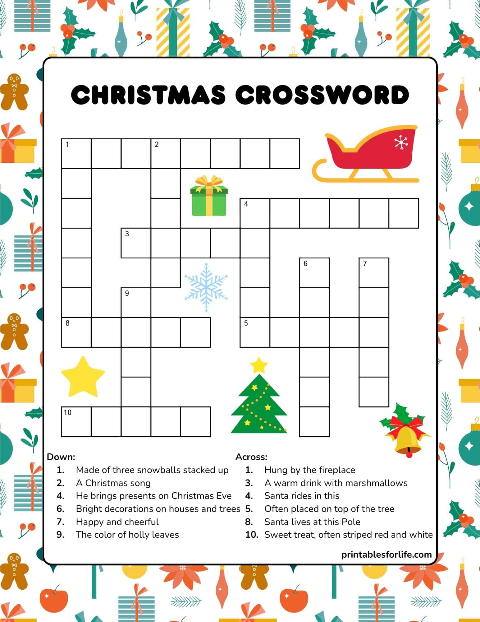 free printable christmas crossword puzzle for kids with regard to christmas crossword puzzle games Free Printable Christmas Crossword Puzzle For Kids with regard to Christmas Crossword Puzzle Games