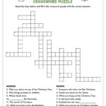 Free Printable Christmas Crossword Puzzle   Pjs And Paint With Regard To Crayola Christmas Crossword Answers