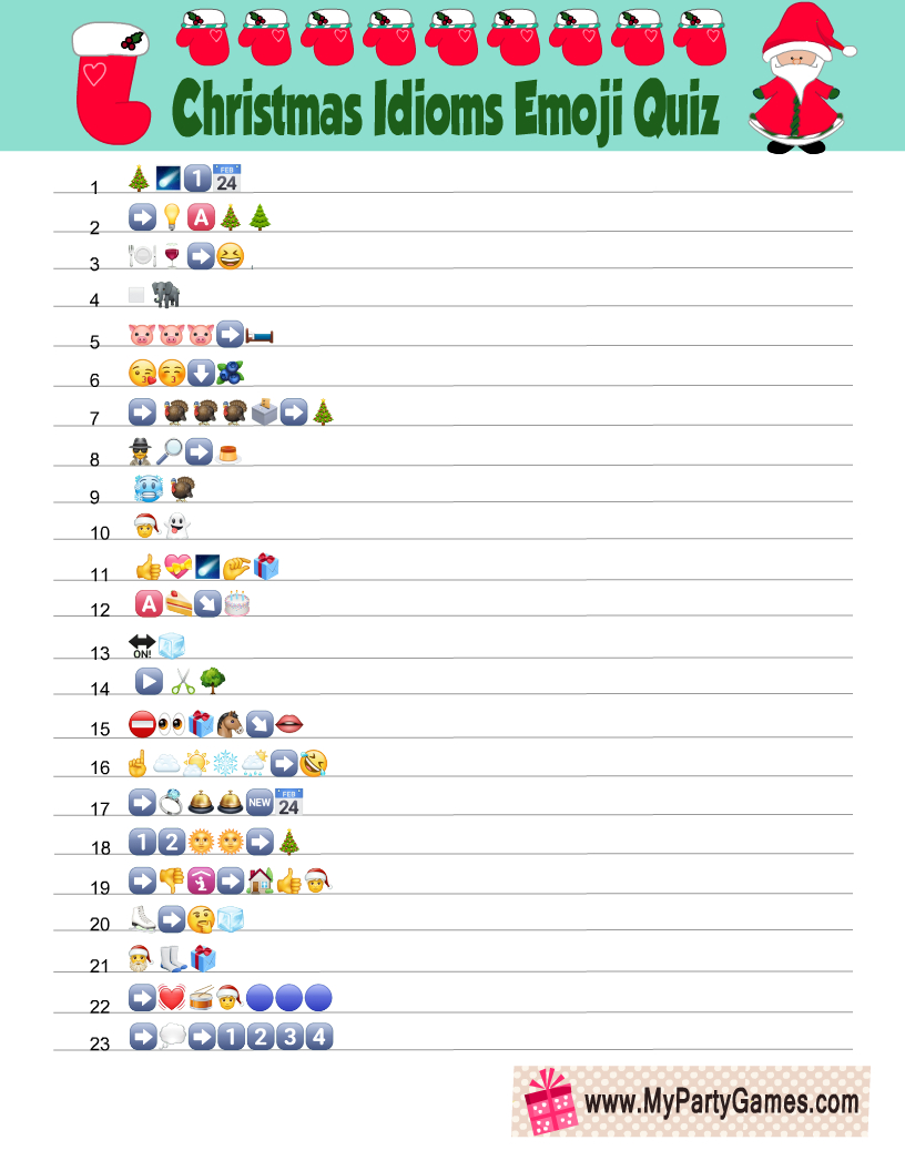 free printable christmas idioms emoji quiz with answer key intended for christmas idioms crossword puzzle Free Printable Christmas Idioms Emoji Quiz With Answer Key intended for Christmas Idioms Crossword Puzzle