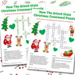 Free Printable The Grinch Word Games Pertaining To How The Grinch Stole Christmas Crossword Puzzle Answer Key
