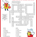 French Christmas Vocabulary Crossword With Christmas In French Crossword Clue