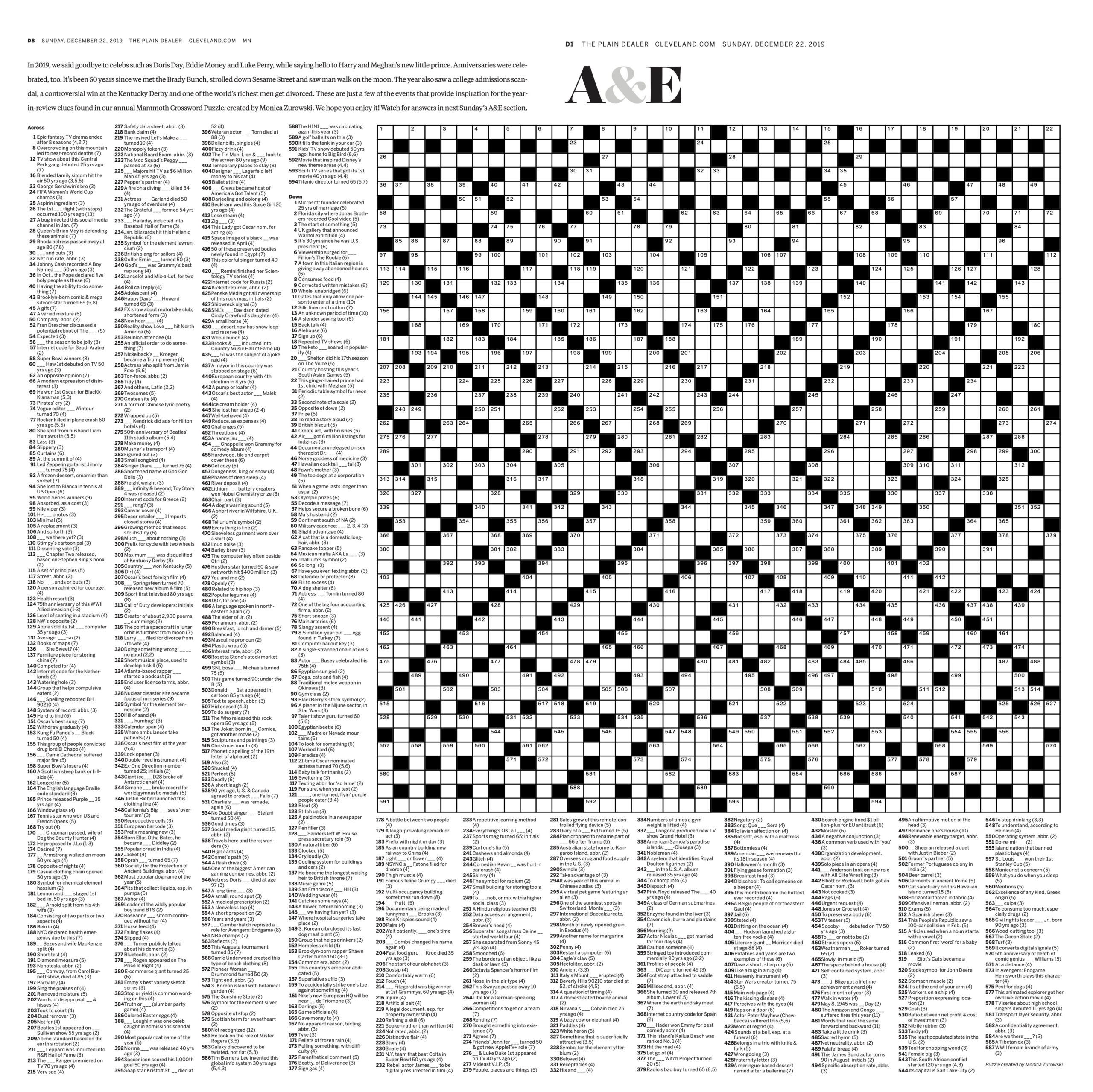 giant crossword barbed holiday carols and a lot of good stories regarding giant christmas crossword puzzle scaled Giant Crossword, Barbed Holiday Carols And A Lot Of Good Stories regarding Giant Christmas Crossword Puzzle