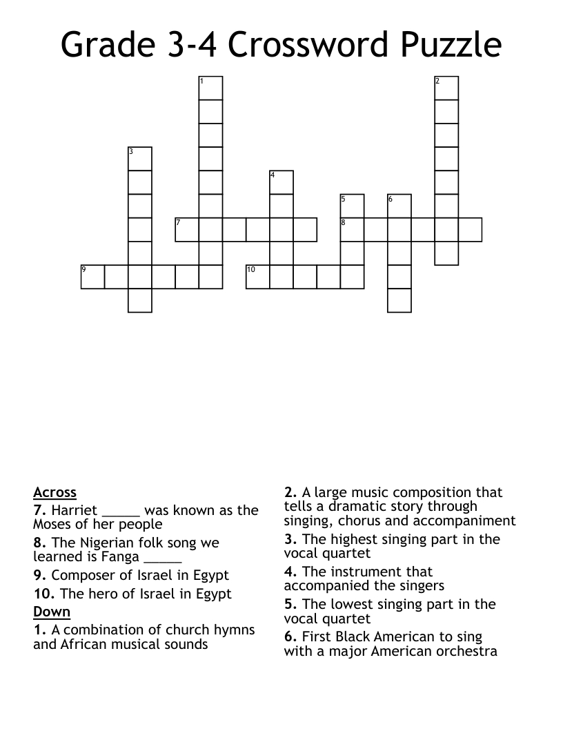 grade 3 4 crossword puzzle wordmint throughout the christmas song composer crossword clue Grade 3-4 Crossword Puzzle - Wordmint throughout The Christmas Song Composer Crossword Clue