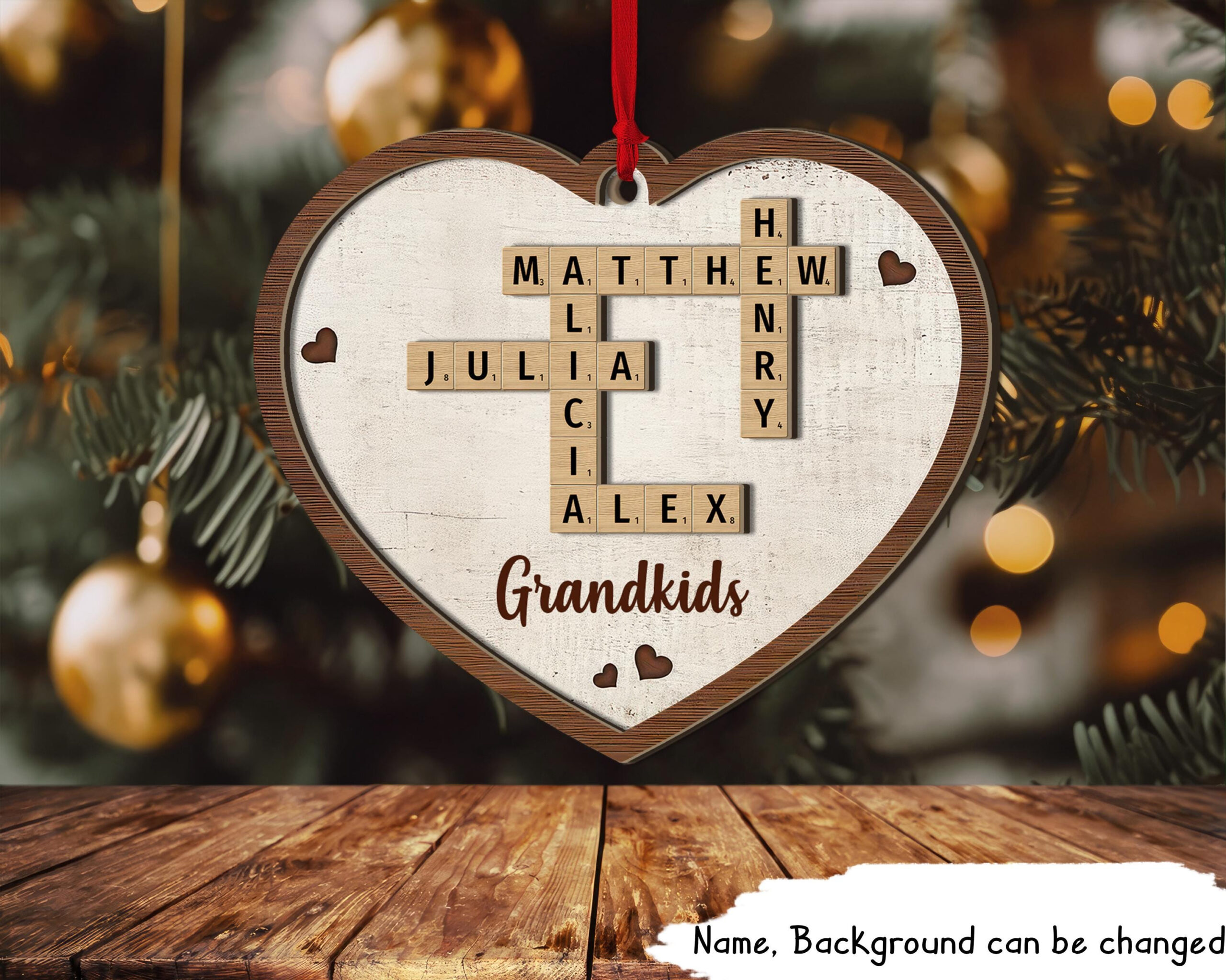 grandkids crossword puzzle art personalized heart shaped 2 layer with shapes of many christmas ornaments crossword scaled Grandkids Crossword Puzzle Art Personalized Heart Shaped 2-Layer with Shapes of Many Christmas Ornaments Crossword
