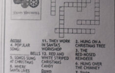 Here Is A Holiday Crossword Puzzle. Across Popular Song: __ Bells with Christmas Song Crossword Puzzle Answers