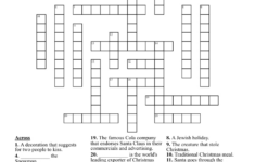 Holiday Cheer Crossword – Wordmint in Christmas Celebration Crossword Clue