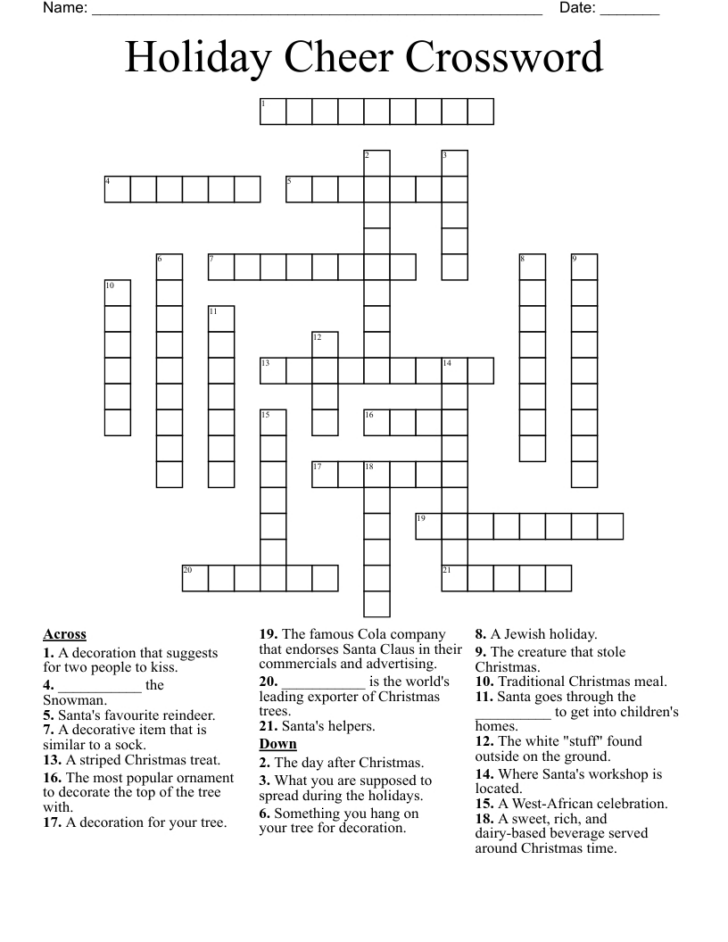 Classic Christmas Treat Crossword Clue