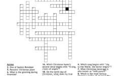 Holiday Cross Word – Wordmint within A Brown Christmas Crossword