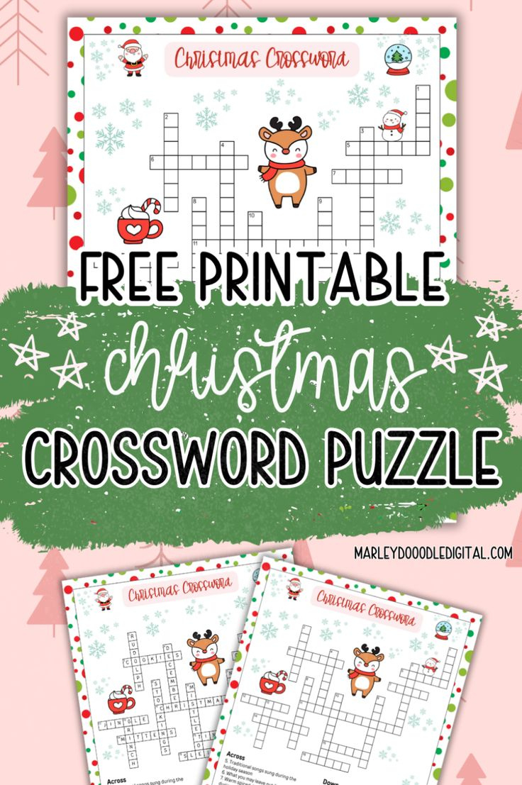 Holiday Crossword For Kids: Free Printable With Answer Key within Christmas Fun Crossword Puzzle Answers
