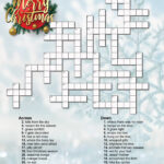 Holiday Crossword Puzzle   Etsy Uk With Hard Christmas Crossword Puzzle