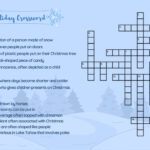 Holiday Crossword Puzzle – Sword & Shield Inside What People Put On Their Christmas Tree Crossword