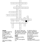 Holiday Crossword   Wordmint For A Beautiful Red Flower Christmas Crossword