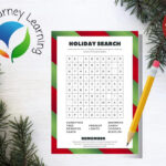 Holiday Word Search Activity Sheet | Christmas Kids Activity | Instant  Download | Education Resource | Homeschool Resource | Christmas Fun In Spot For Some Christmas Decorations Crossword Clue