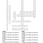 How To Say Merry Christmas In 10 Languages Crossword   Wordmint Within Christmas In Italy Crossword
