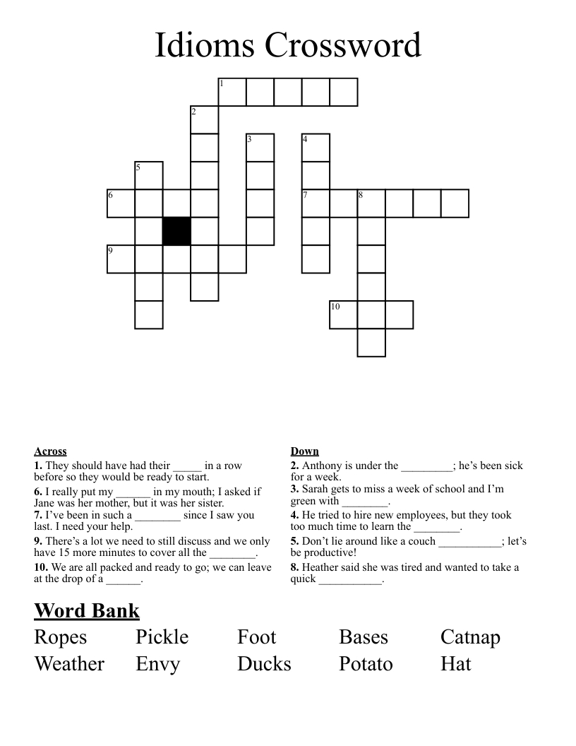 idioms crossword wordmint throughout christmas idioms crossword puzzle Idioms Crossword - Wordmint throughout Christmas Idioms Crossword Puzzle
