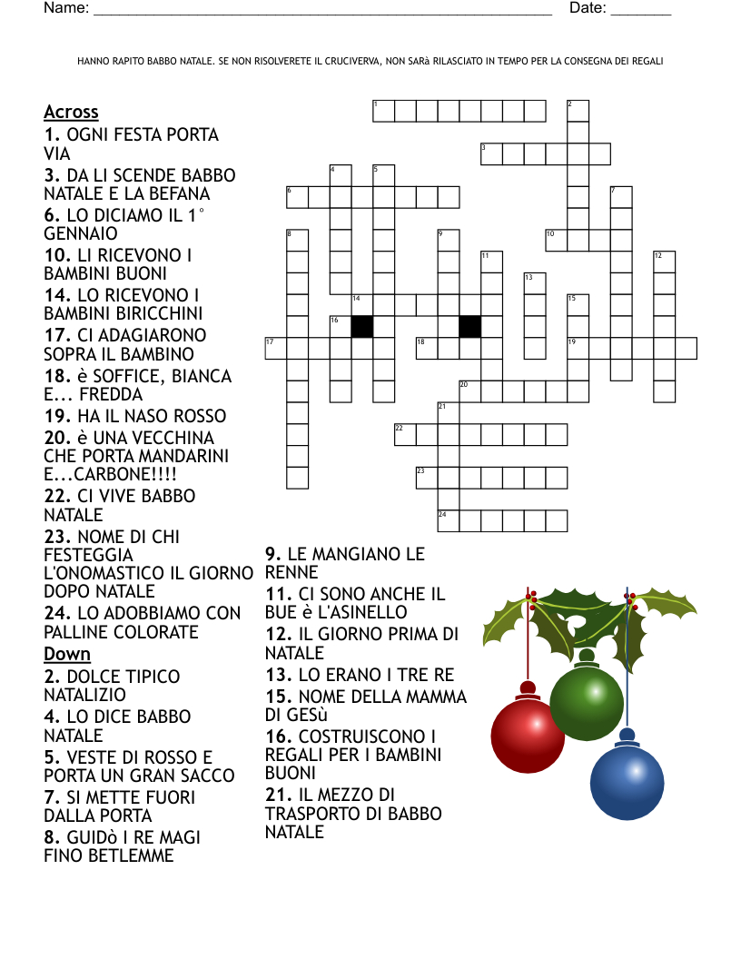 indovinelli natalizi crossword wordmint inside italian name for christmas crossword Indovinelli Natalizi Crossword - Wordmint inside Italian Name For Christmas Crossword