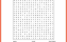 Johann Sebastian Bach Word Search with Bach'S Christmas Crossword