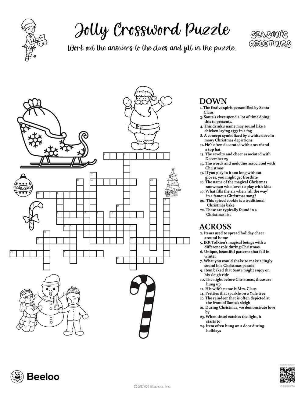 jolly crossword puzzle beeloo printable crafts and activities intended for christmas baked goods crossword clue Jolly Crossword Puzzle • Beeloo Printable Crafts And Activities intended for Christmas Baked Goods Crossword Clue