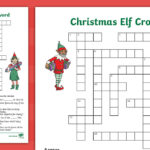 Ks2 Christmas Elf Crossword In Feature Of Christmas Crossword