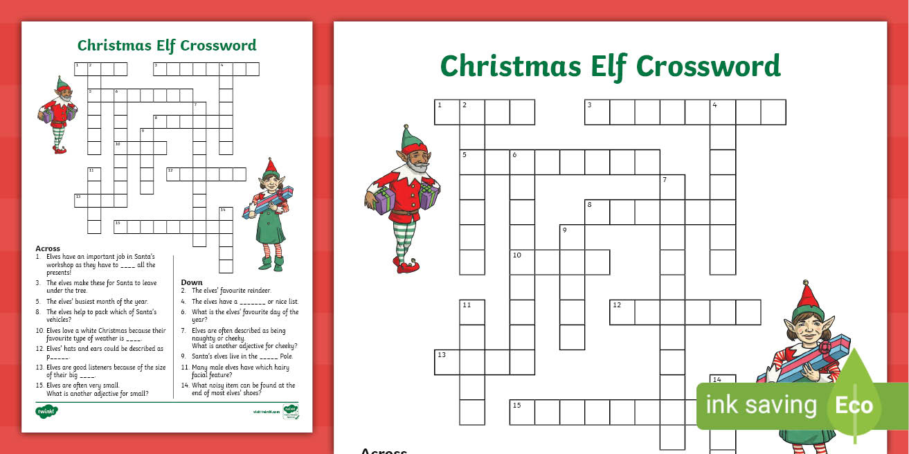 ks2 christmas elf crossword intended for pre christmas period crossword clue Ks2 Christmas Elf Crossword intended for Pre Christmas Period Crossword Clue
