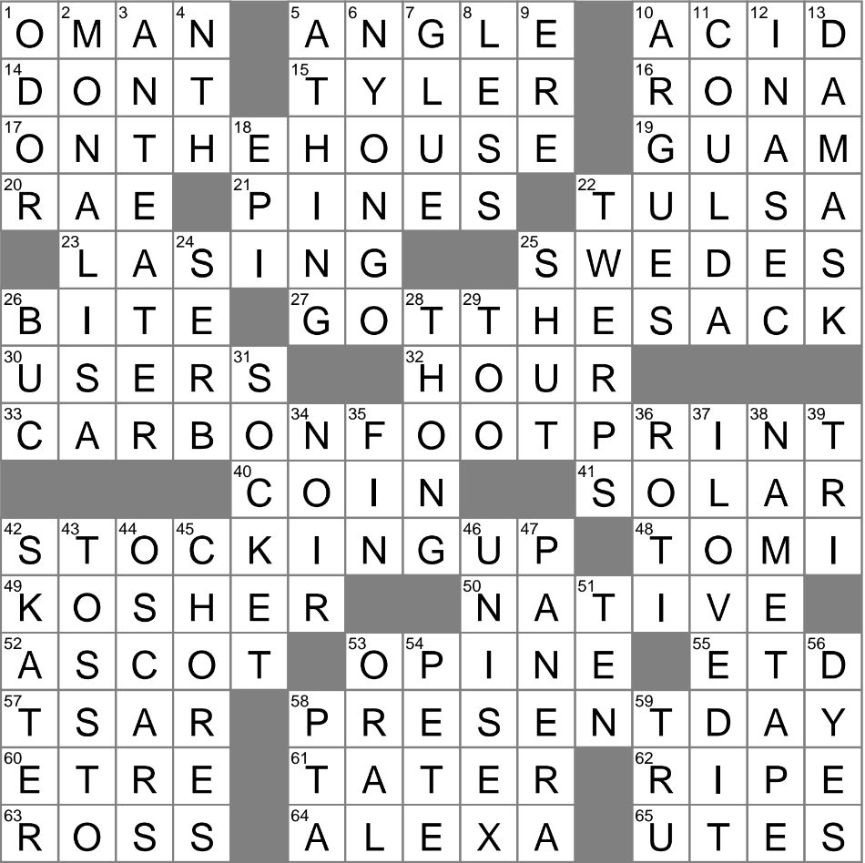 la times crossword 25 dec 23 monday laxcrossword with regard to a visit from st nicholas on christmas crossword clue La Times Crossword 25 Dec 23, Monday - Laxcrossword with regard to A Visit From St Nicholas On Christmas Crossword Clue