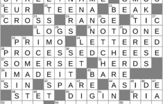 La Times Crossword 6 Dec 25, Saturday - Laxcrossword within The 12 Days of Christmas Musicians Crossword