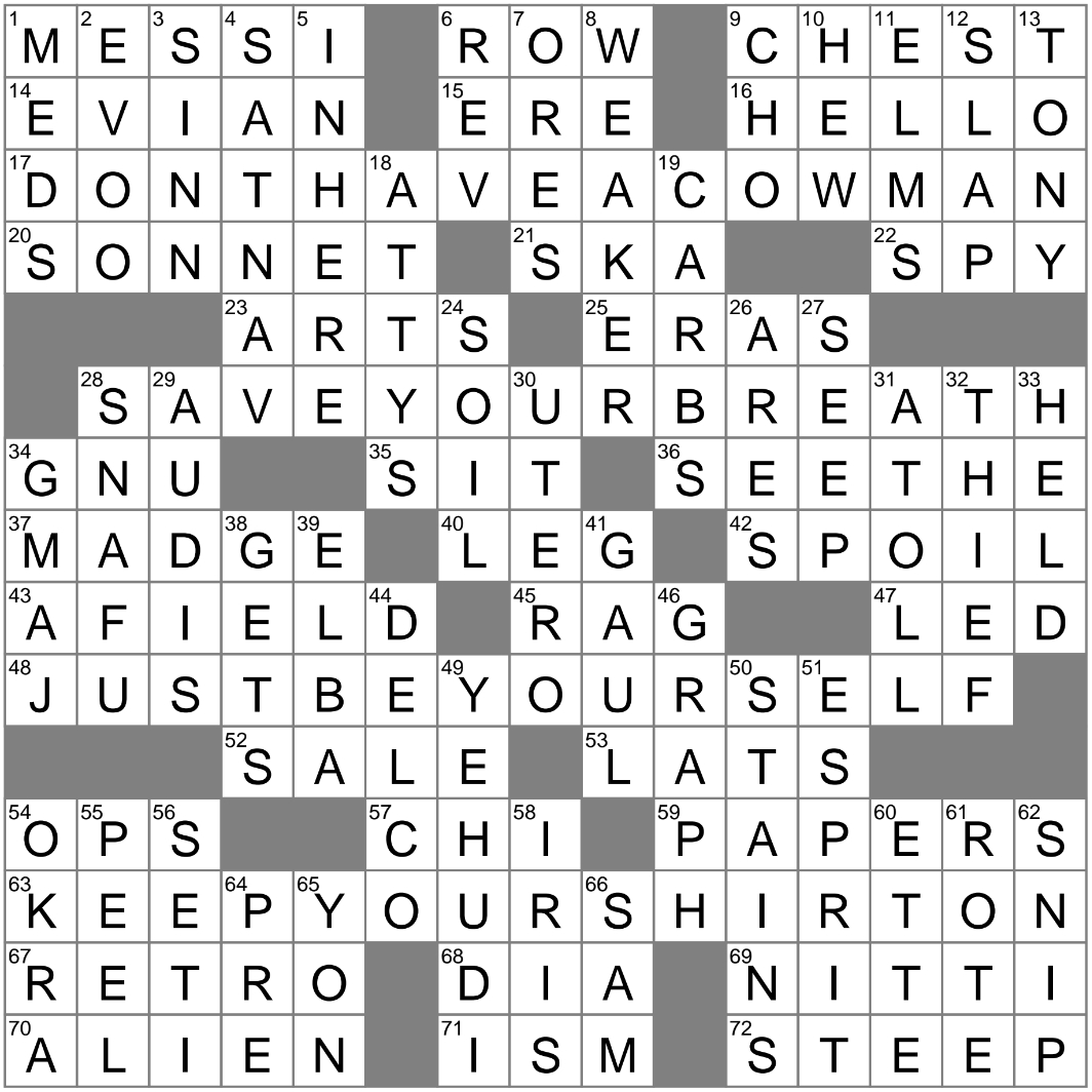 la times crossword 6 sep 23 wednesday laxcrossword within christmas in cremona crossword La Times Crossword 6 Sep 23, Wednesday - Laxcrossword within Christmas In Cremona Crossword