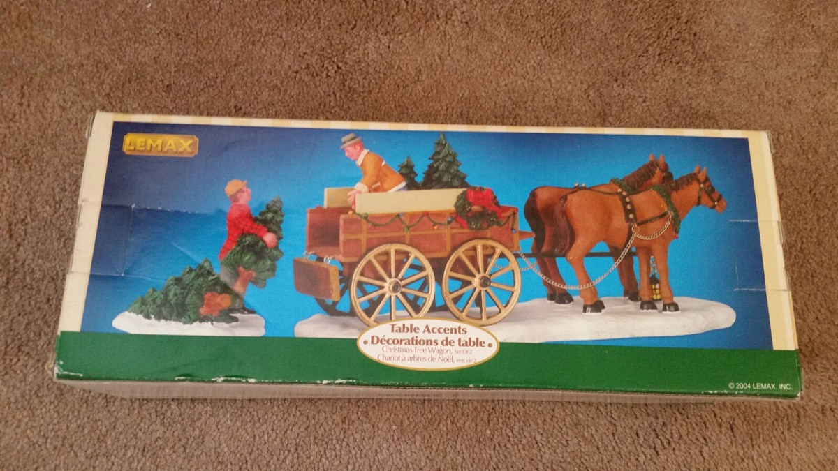 lemax village 43451 table accents christmas tree wagon set of 2 inside horse drawn carriages delivering christmas trees crossword Lemax Village 43451 Table Accents Christmas Tree Wagon Set Of 2 inside Horse Drawn Carriages Delivering Christmas Trees Crossword