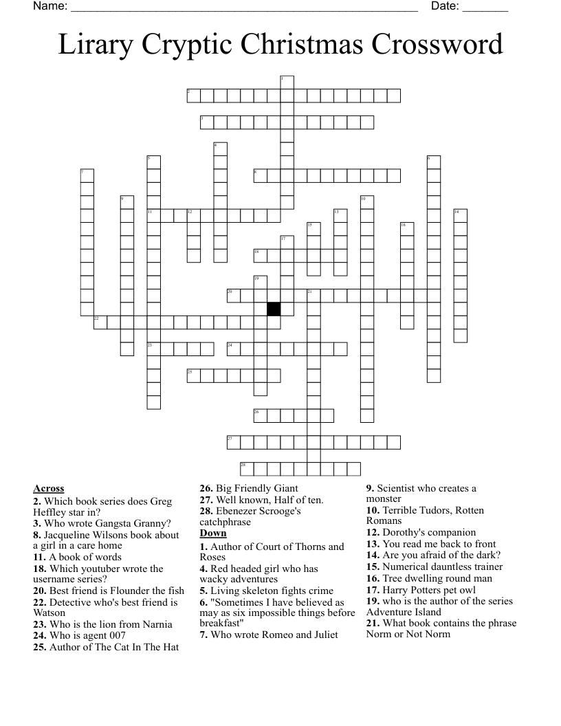 lirary cryptic christmas crossword wordmint with white christmas star crossword Lirary Cryptic Christmas Crossword - Wordmint with White Christmas Star Crossword