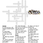 Merry Christmas Crossword Puzzle   Wordmint Regarding Merry Christmas Complete The Crossword Below