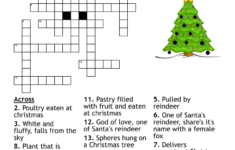 Merry Christmas Crossword Puzzle – Wordmint with Christmas Crossword Clue 5 Letters