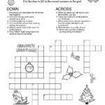Merry Crossword Puzzle • Beeloo Printable Crafts And Activities For Decorates As A Christmas Tree Crossword