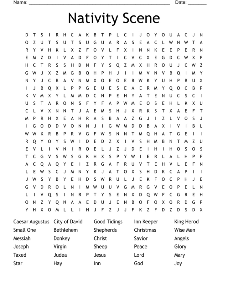 Christmas Scene Crossword Clue