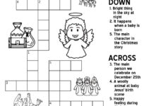 Nativity-Themed Crossword Puzzles • Beeloo Printable Crafts And for Christmas Themed Crossword Puzzle Printable